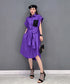 Half Sleeve Color Pop Pocket Dress
